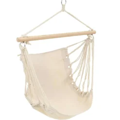 Columpio/hamaca Grande De Tela Blanco Crema