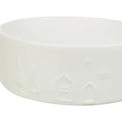 Comedero de cerámica, Navidad, 0,8 l/ø 16 cm, blanco Trixie
