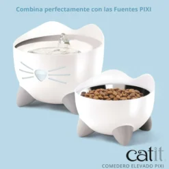 Comedero Elevado para Gatos 200ml Catit PIXI