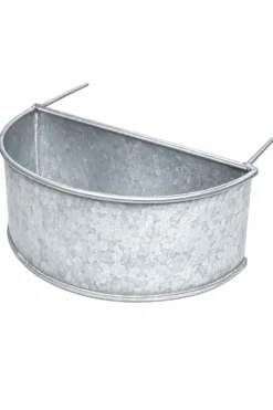 Comedero Media Luna Galvanizado 16,5 X 10 X 6 Cm Gaun