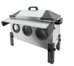 Comedero Para Gallinas Robust® | Tolva Antidesperdicio De Acero Galvanizado Para Exterior | Altura Regulable (18kg)