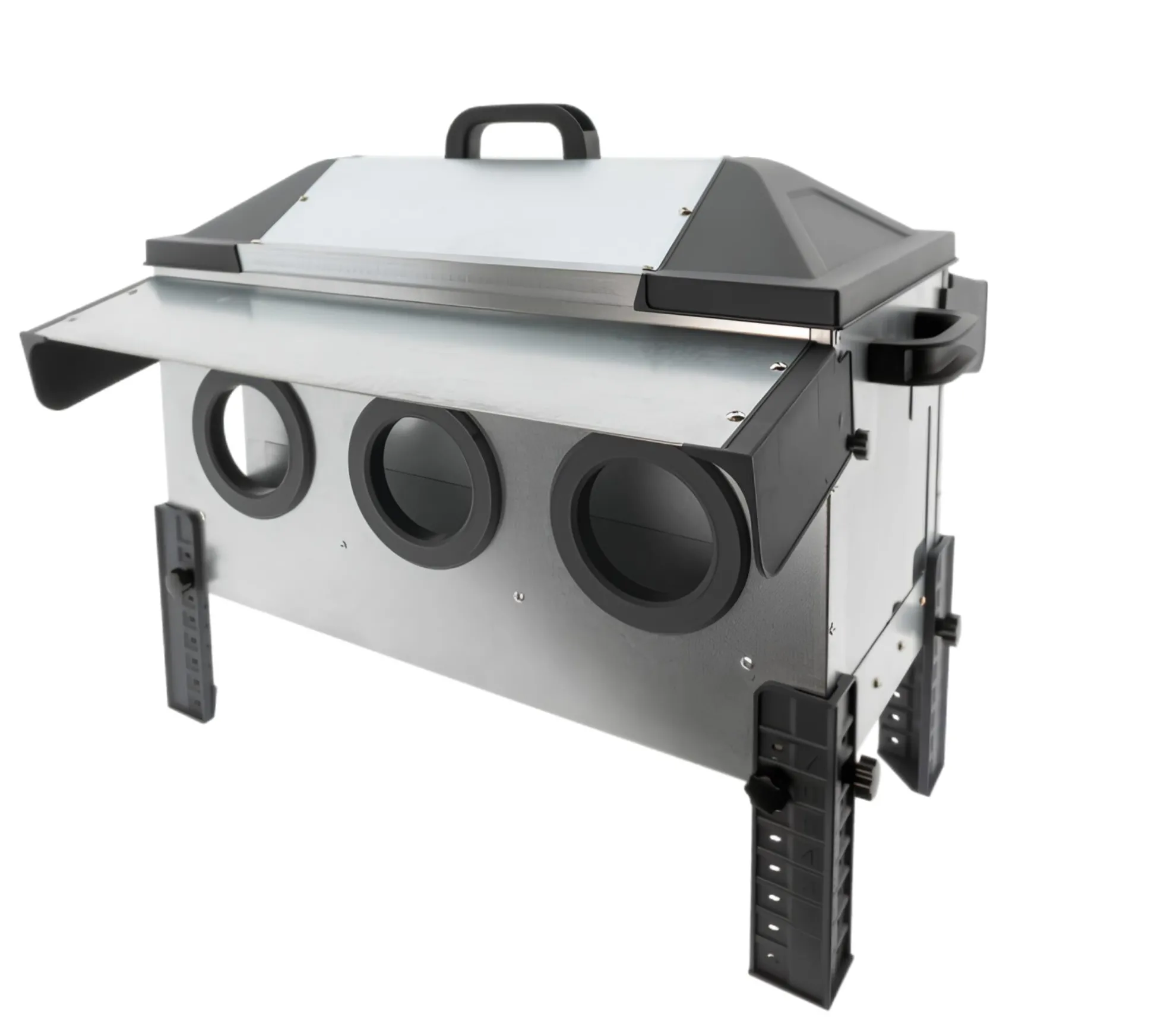 Comedero Para Gallinas Robust® | Tolva Antidesperdicio De Acero Galvanizado Para Exterior | Altura Regulable (18kg)