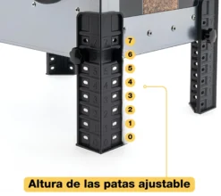 Comedero Para Gallinas Robust® | Tolva Antidesperdicio De Acero Galvanizado Para Exterior | Altura Regulable (18kg)