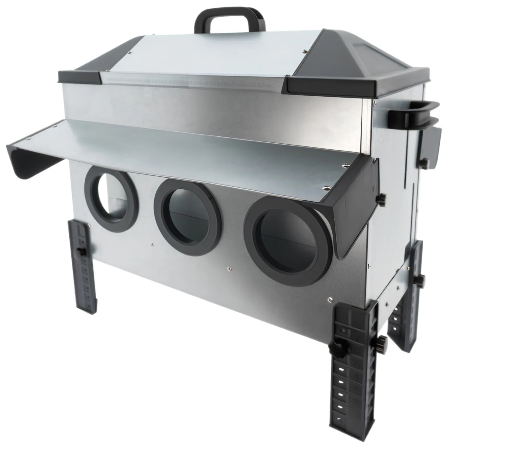 Comedero Para Gallinas Robust® | Tolva Antidesperdicio De Acero Galvanizado Para Exterior | Altura Regulable (24kg)
