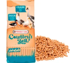 Comida especial para patos en época de reproducción, Pellet Duck 4, completa para gansos, cisnes y patos (20 kg).