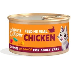 Comida húmeda gatos en salsa Trocitos de Pollo Edgard & Cooper 85 g