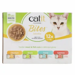 Comida húmeda para gatos Bites Pack Variado Cuisine 12 x 75 g Catit