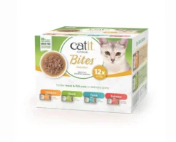 Comida húmeda para gatos Bites Pack Variado Cuisine 12 x 75 g Catit