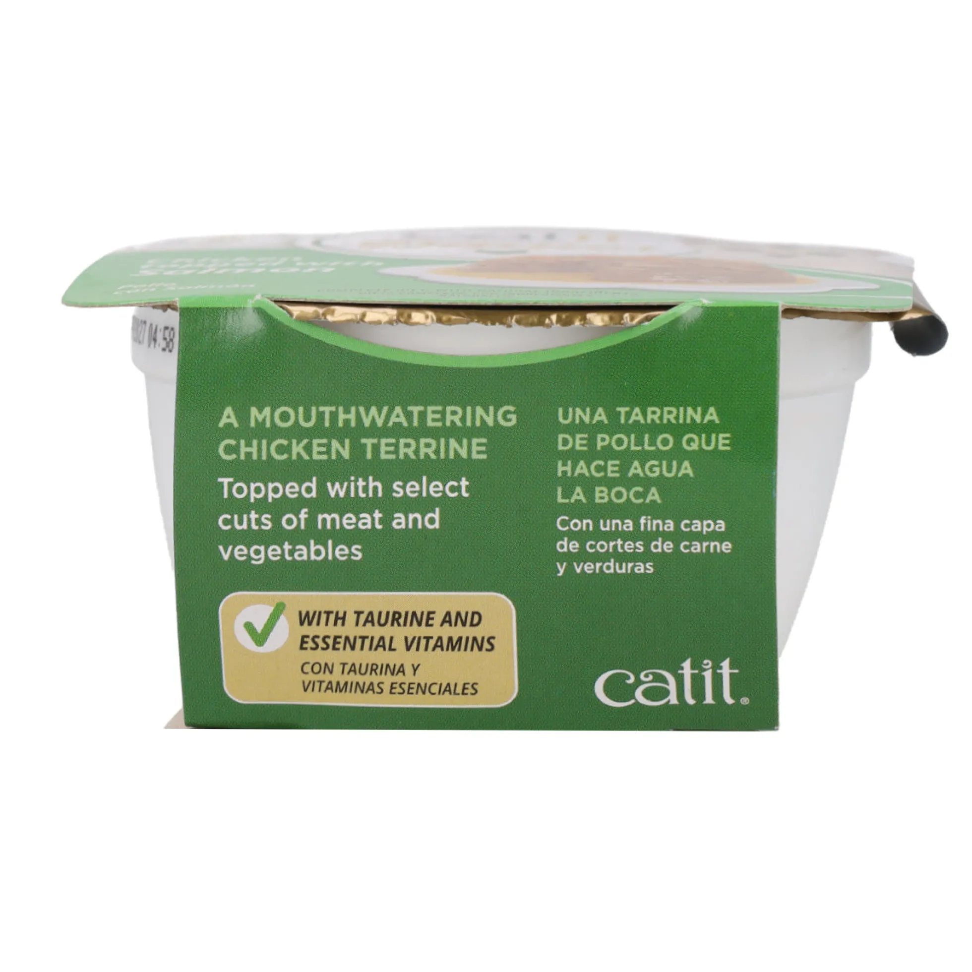 Comida húmeda para gatos Dinner pollo con salmón Cuisine 75 g Catit