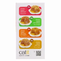 Comida húmeda para gatos Dinner pollo Pack Variado Cuisine 12 x 75 g Catit