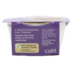 Comida húmeda para gatos Dinner pescado con sabor a cangrejo Cuisine 75 g Catit