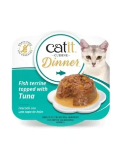 Comida húmeda para gatos Dinner pescado con atún Cuisine 75 g Catit