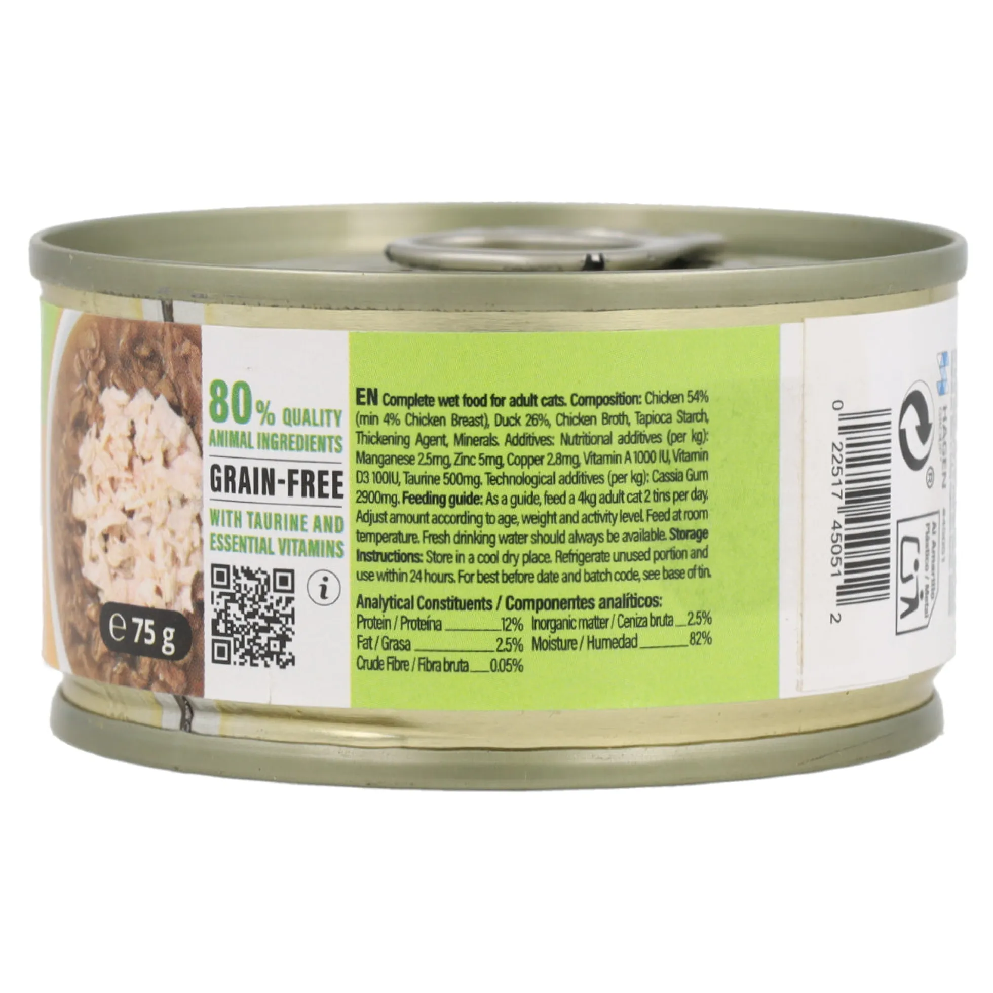 Comida húmeda para gatos Duet pato con pollo Cuisine 75 g Catit