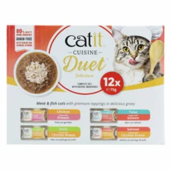 Comida húmeda para gatos Duet Pack Variado Cuisine 12 x 75 g Catit
