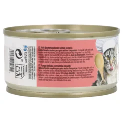 Comida húmeda para gatos Fillet pollo con salmón en caldo Cuisine 75 g Catit