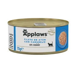 Comida húmeda para gatos natural grain free Lata Atún y cangrejo- Applaws Cat 70 g