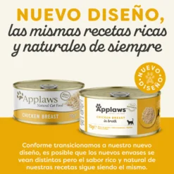 Comida húmeda para gatos natural grain free Lata Pechuga de pollo - Applaws Cat 70 g