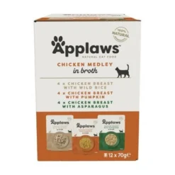 Comida húmeda para gatos Sobre Caldo Pollo 12 x 70 g Applaws
