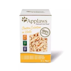 Comida húmeda para gatos Sobre Caldo Pollo 12 x 70 g Applaws