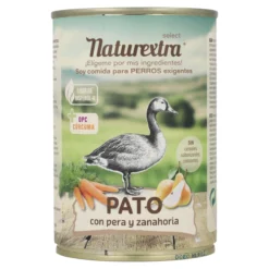 Comida húmeda para perros sabor pato 400 g NaturExtra