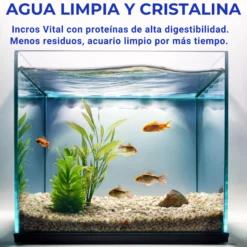 Comida Para Peces Tropicales, Alimento Premium En Escamas, No Ensucia El Agua, Incros Vital