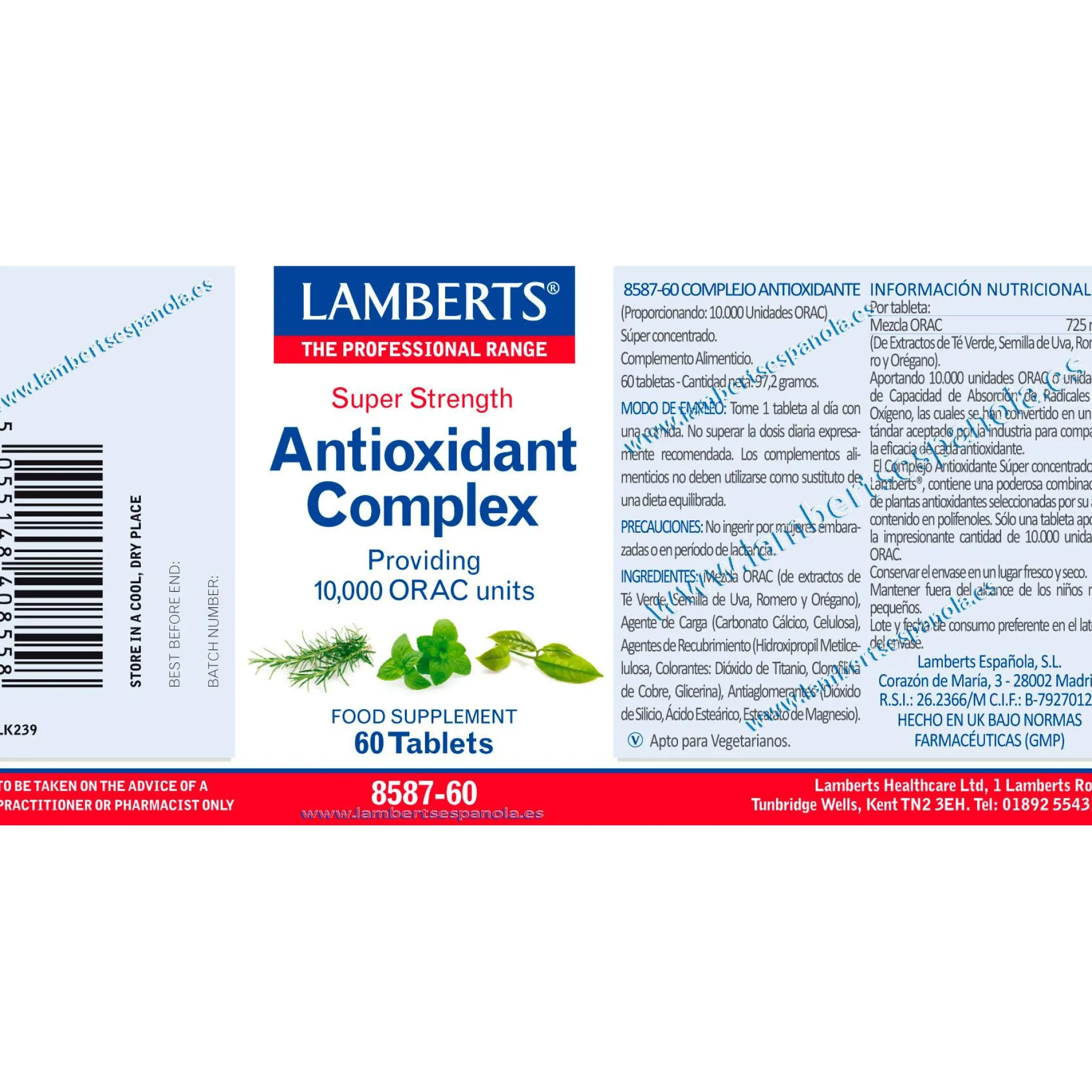 Complejo Antioxidante Lamberts