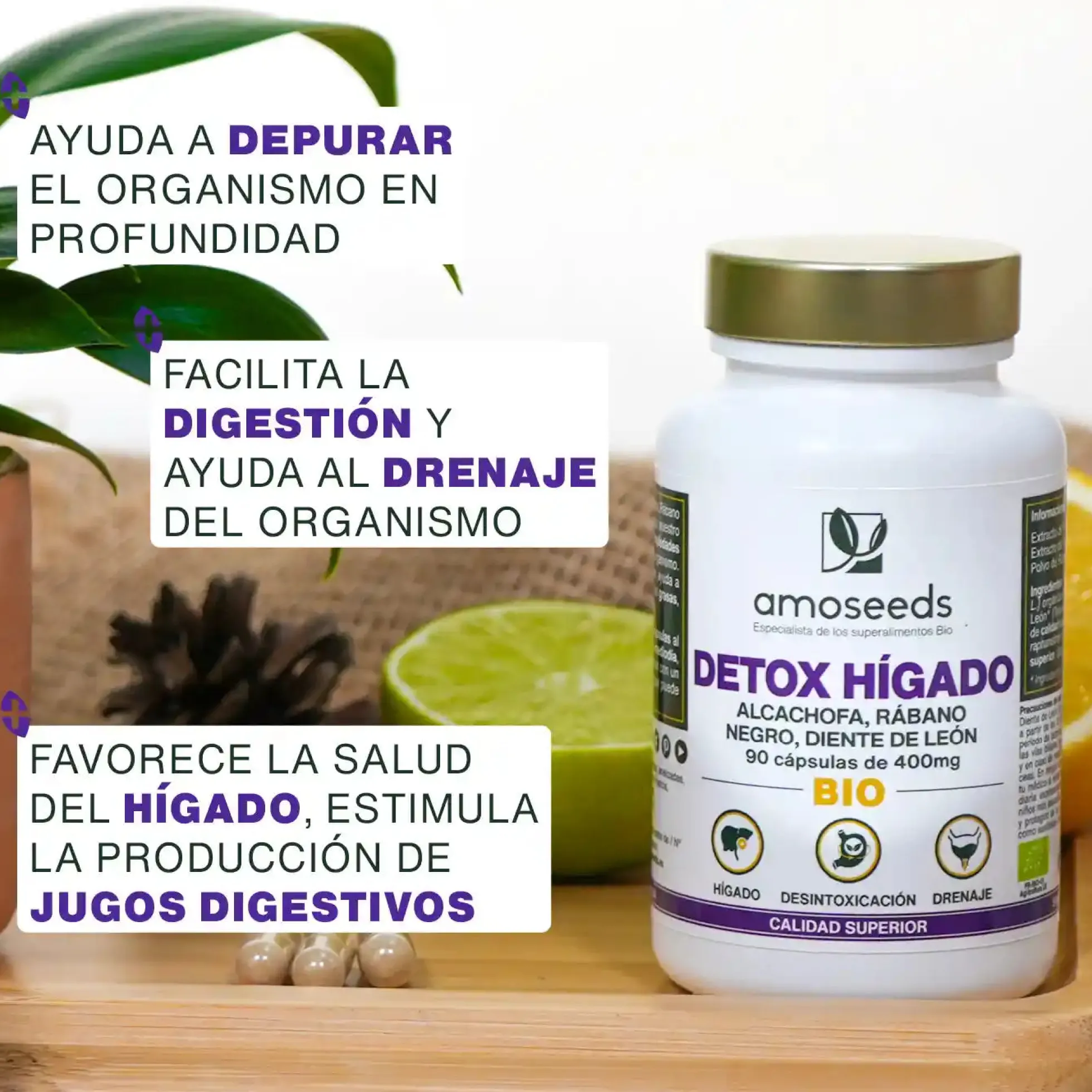 Complejo Detox Hígado Bio | 90 Cápsulas