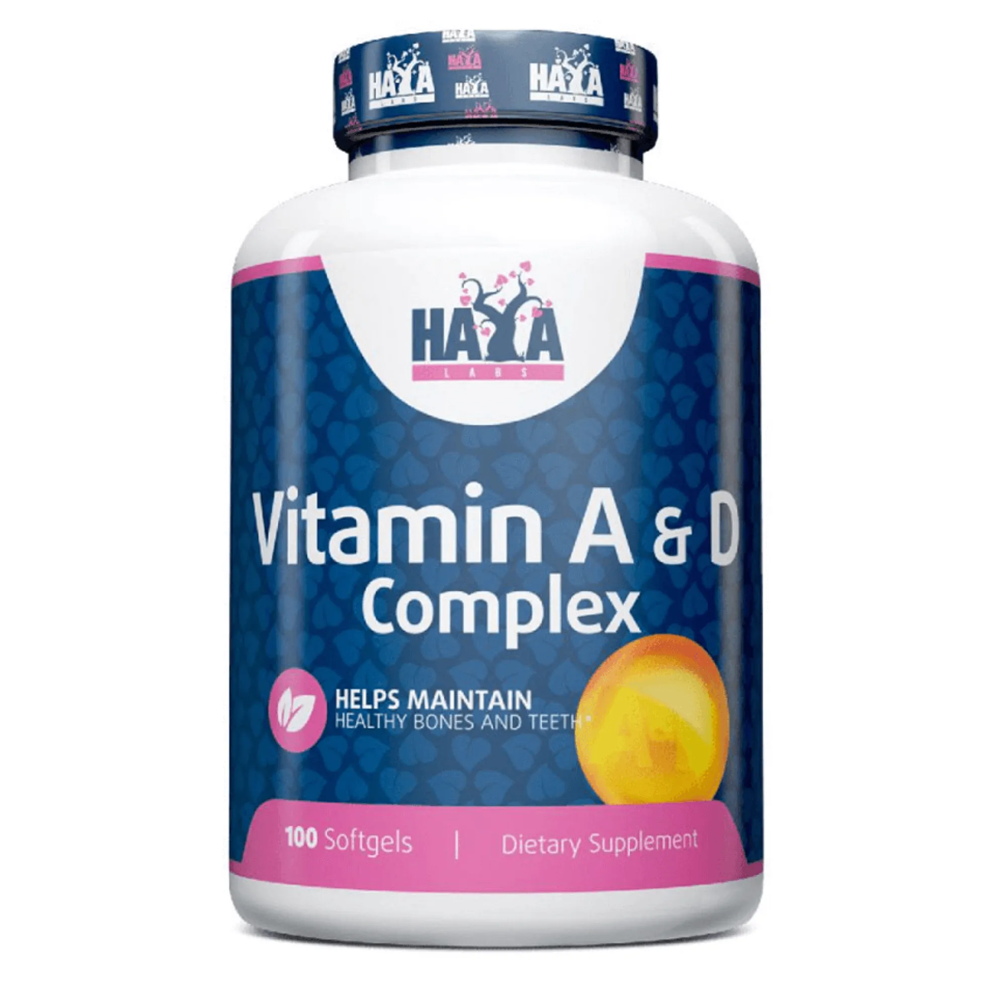 Complejo De Vitamina A Y D - 100 Softgels - Vitaminas - Haya Labs