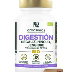 Complejo Digestión Bio, Regaliz, Hinojo, Jengibre | 60 Cápsulas