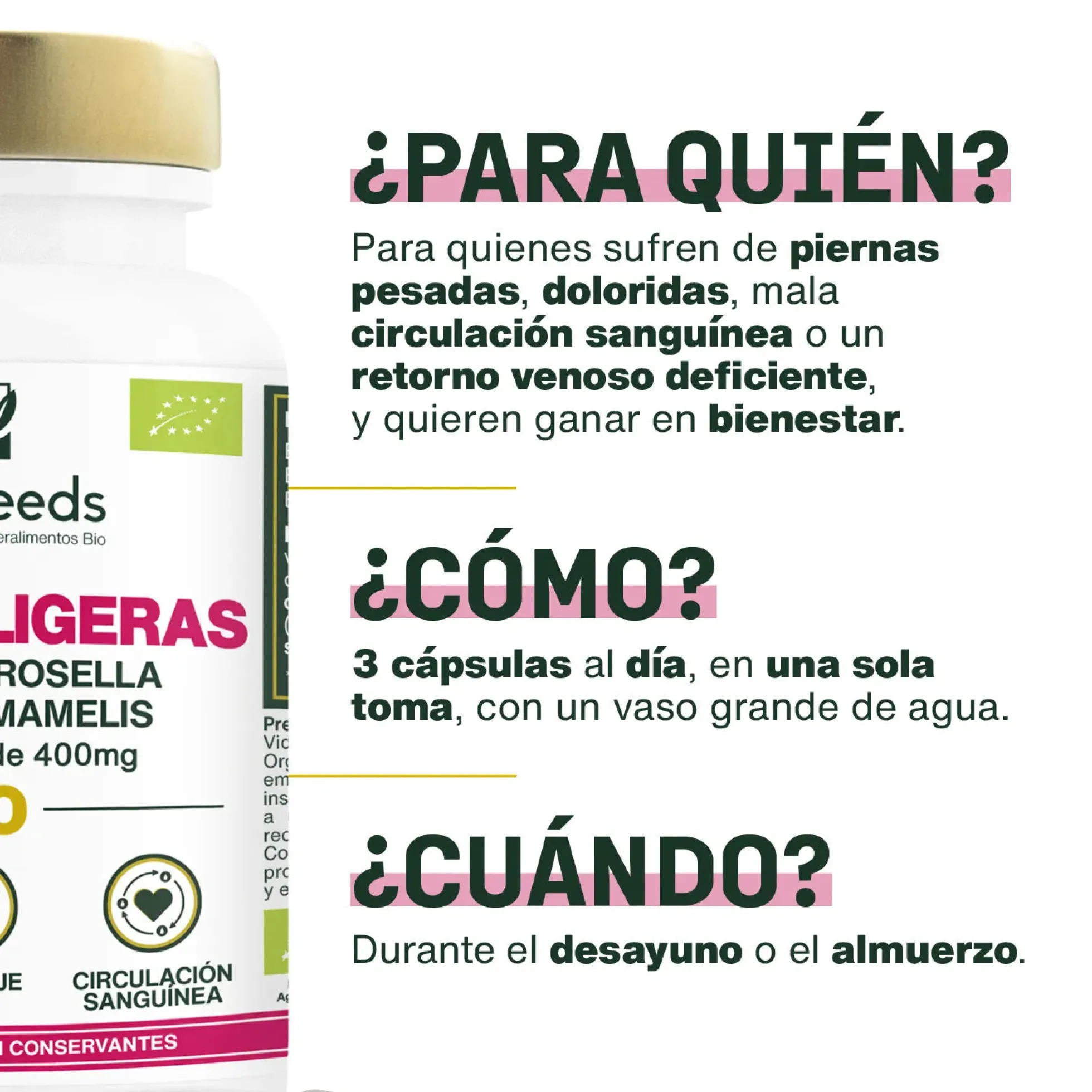 Complejo Piernas Ligeras Bio | 90 Cápsulas