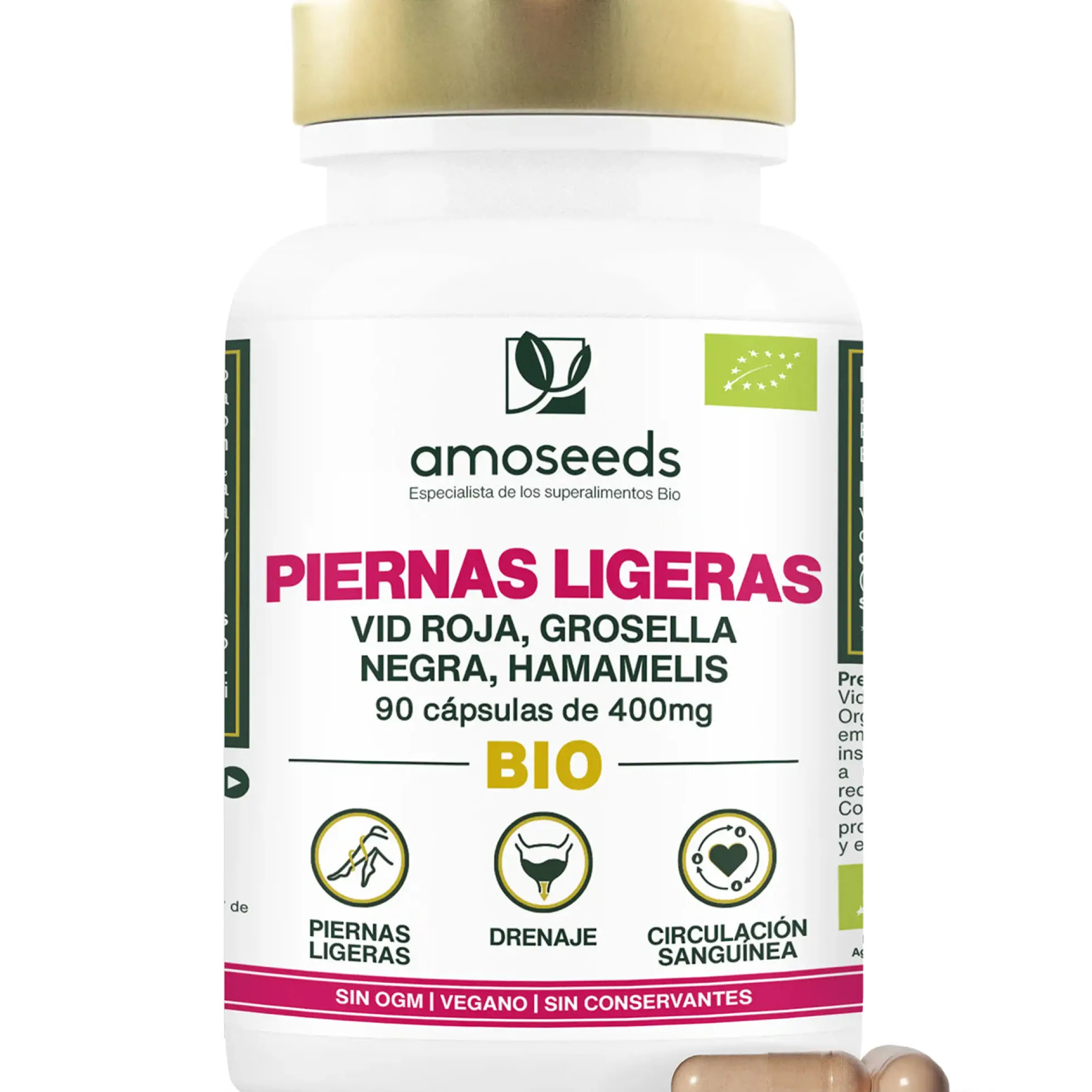 Complejo Piernas Ligeras Bio | 90 Cápsulas
