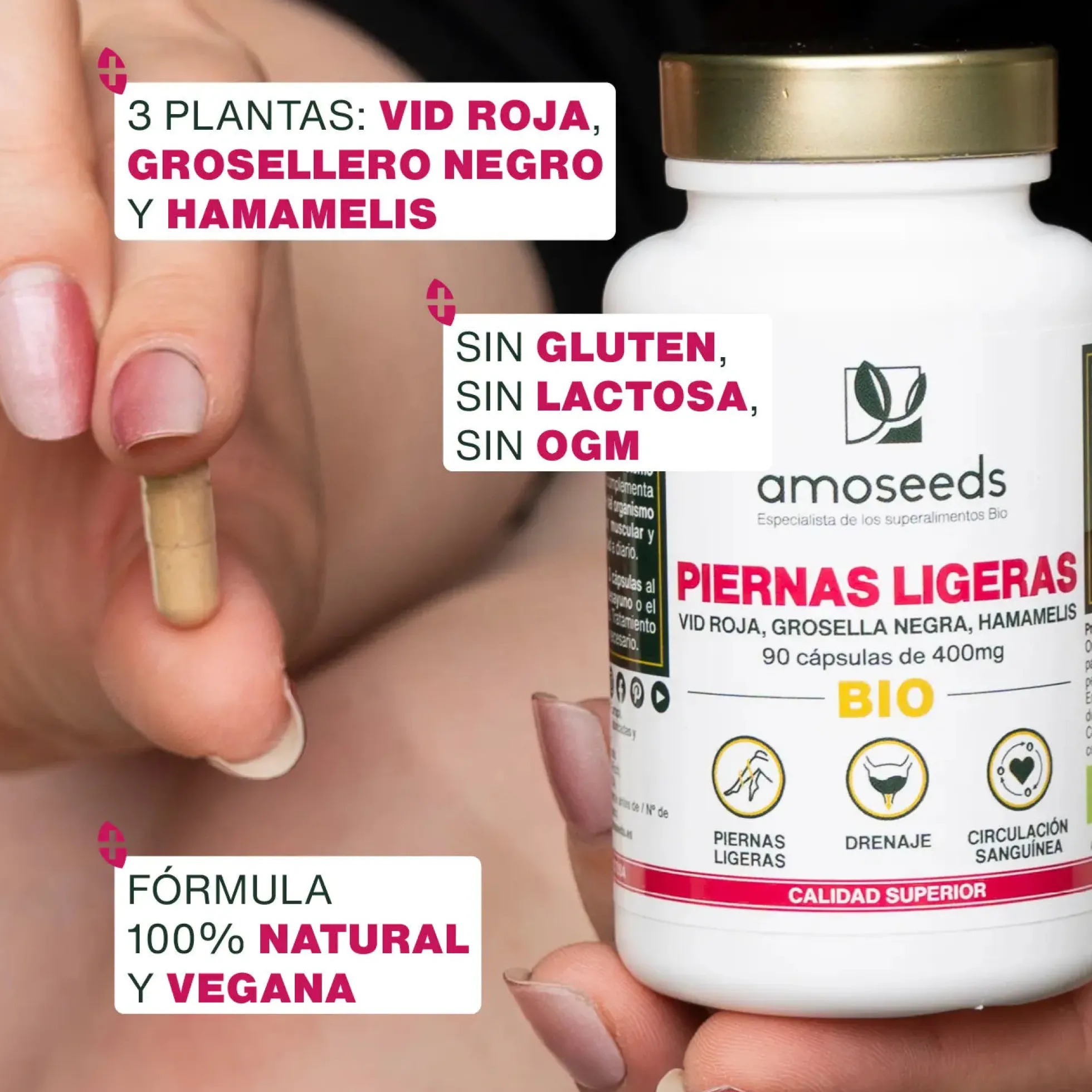 Complejo Piernas Ligeras Bio | 90 Cápsulas