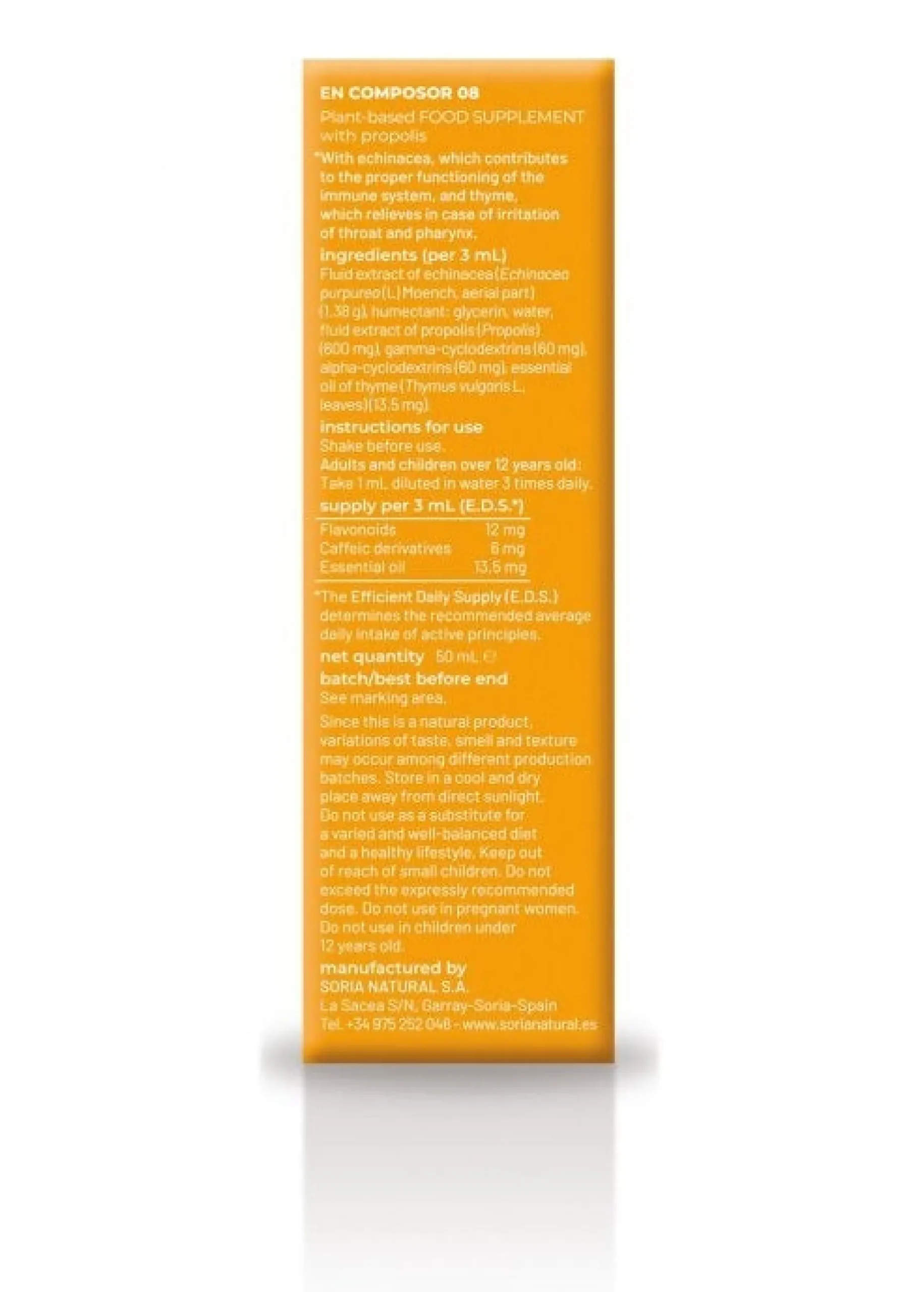 Composor 8 Echina Siglo XXI Echina Soria Natural, 50 ml