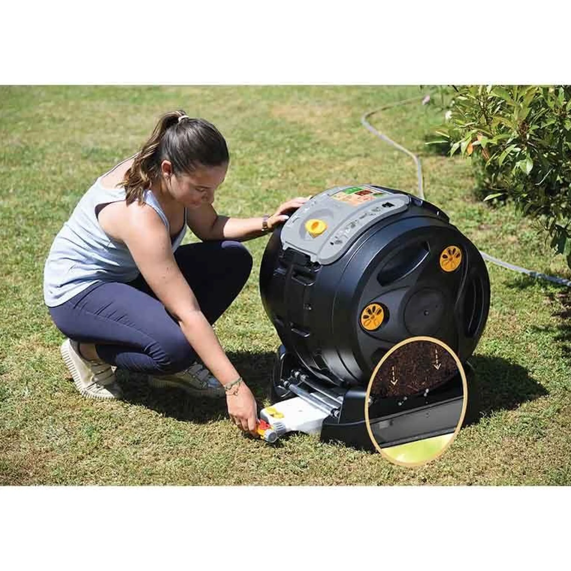 Compostador Easymix 2 en 1 Hozelock (REACONDICIONADO)