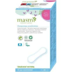 Compresas anatomicas 100% algodón Masmi 16 Uds