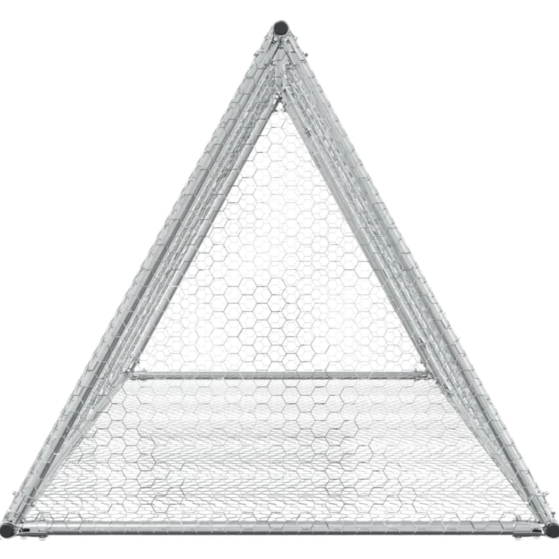 Conejera Acero Galvanizado Plateado 200x105x91 Cm