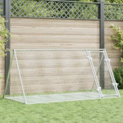 Conejera Acero Galvanizado Plateado 200x105x91 Cm