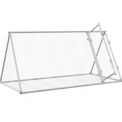 Conejera Acero Galvanizado Plateado 200x105x91 Cm