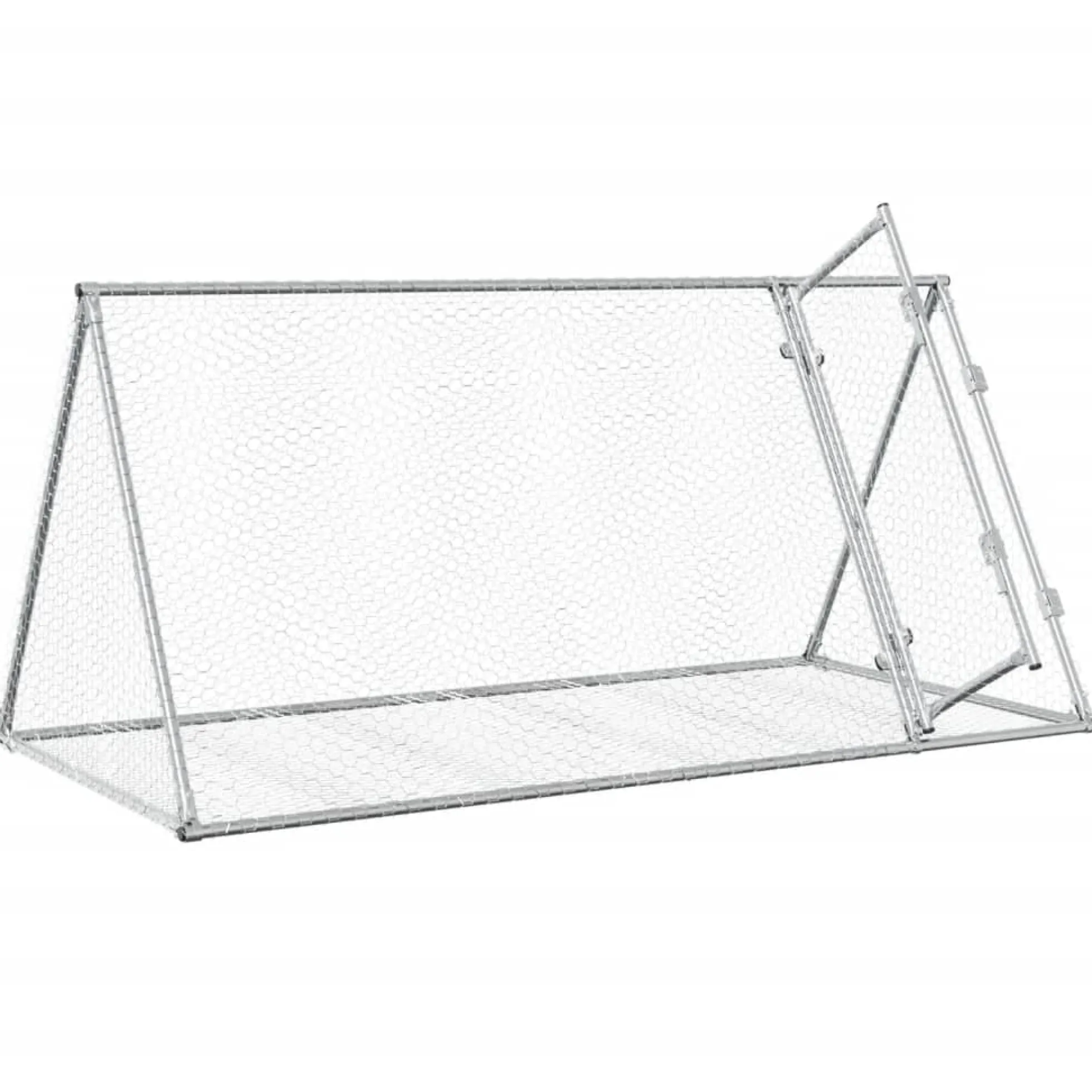Conejera Acero Galvanizado Plateado 200x105x91 Cm
