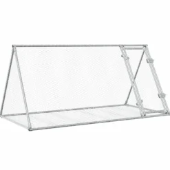 Conejera Acero Galvanizado Plateado 200x105x91 Cm