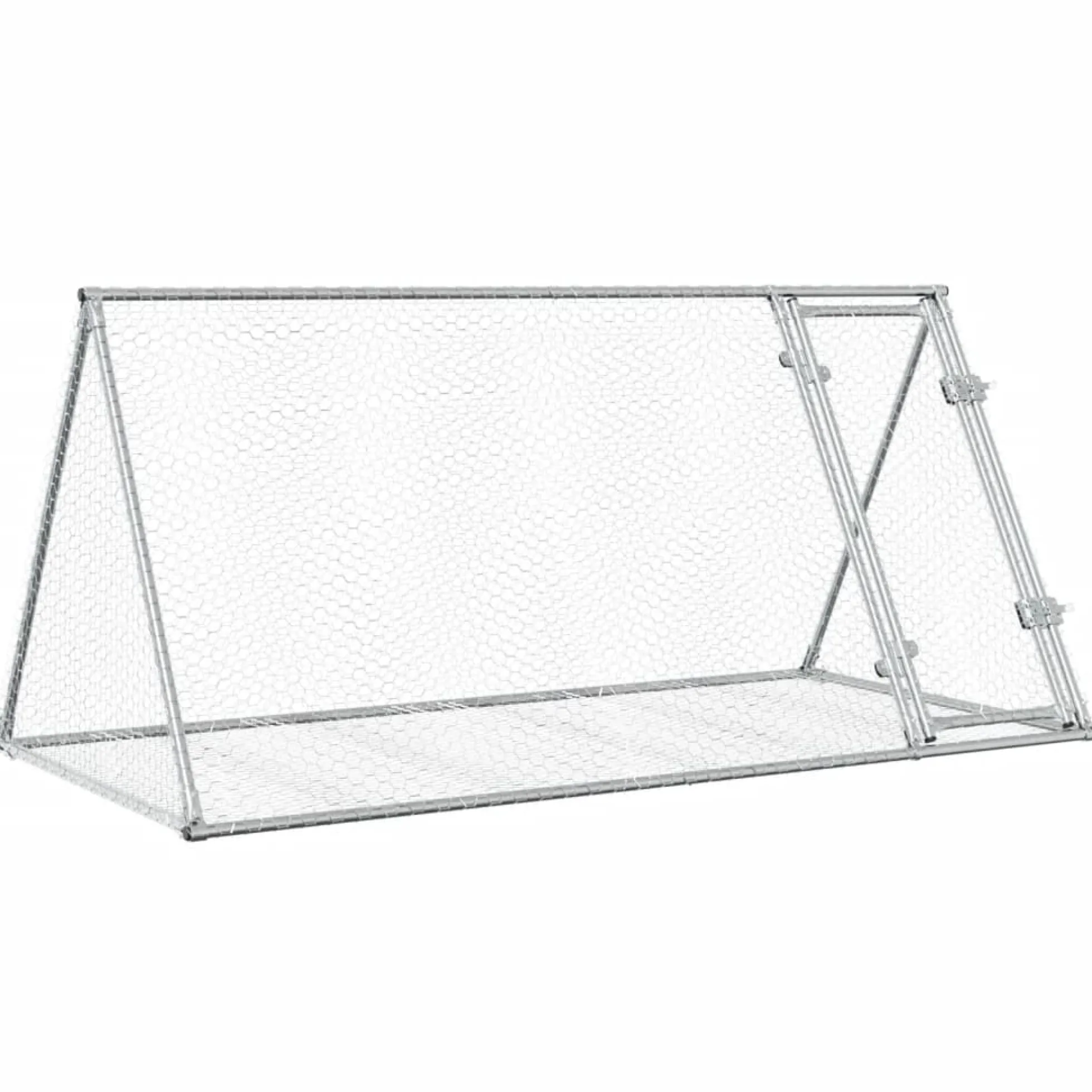 Conejera Acero Galvanizado Plateado 200x105x91 Cm