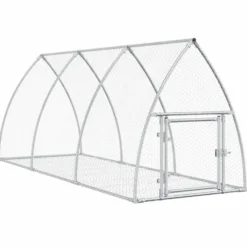 Conejera Acero Galvanizado Plateado 105x300x120 Cm