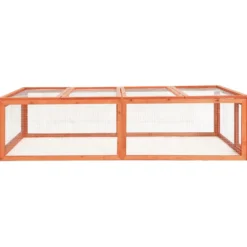 Conejera De Madera Maciza De Abeto 183x90x46,5 Cm