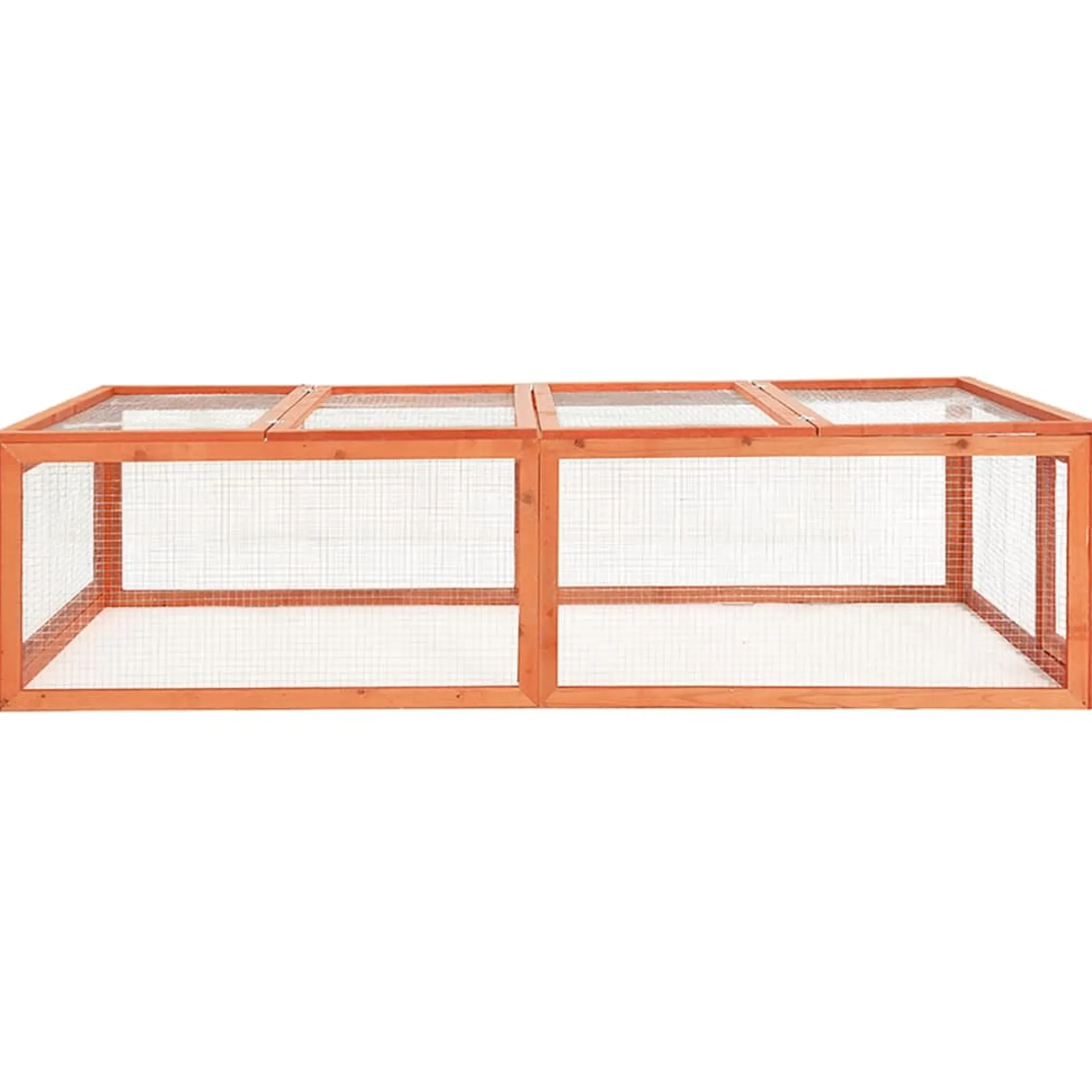Conejera De Madera Maciza De Abeto 183x90x46,5 Cm
