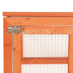 Conejera De Madera Maciza De Abeto 183x90x46,5 Cm