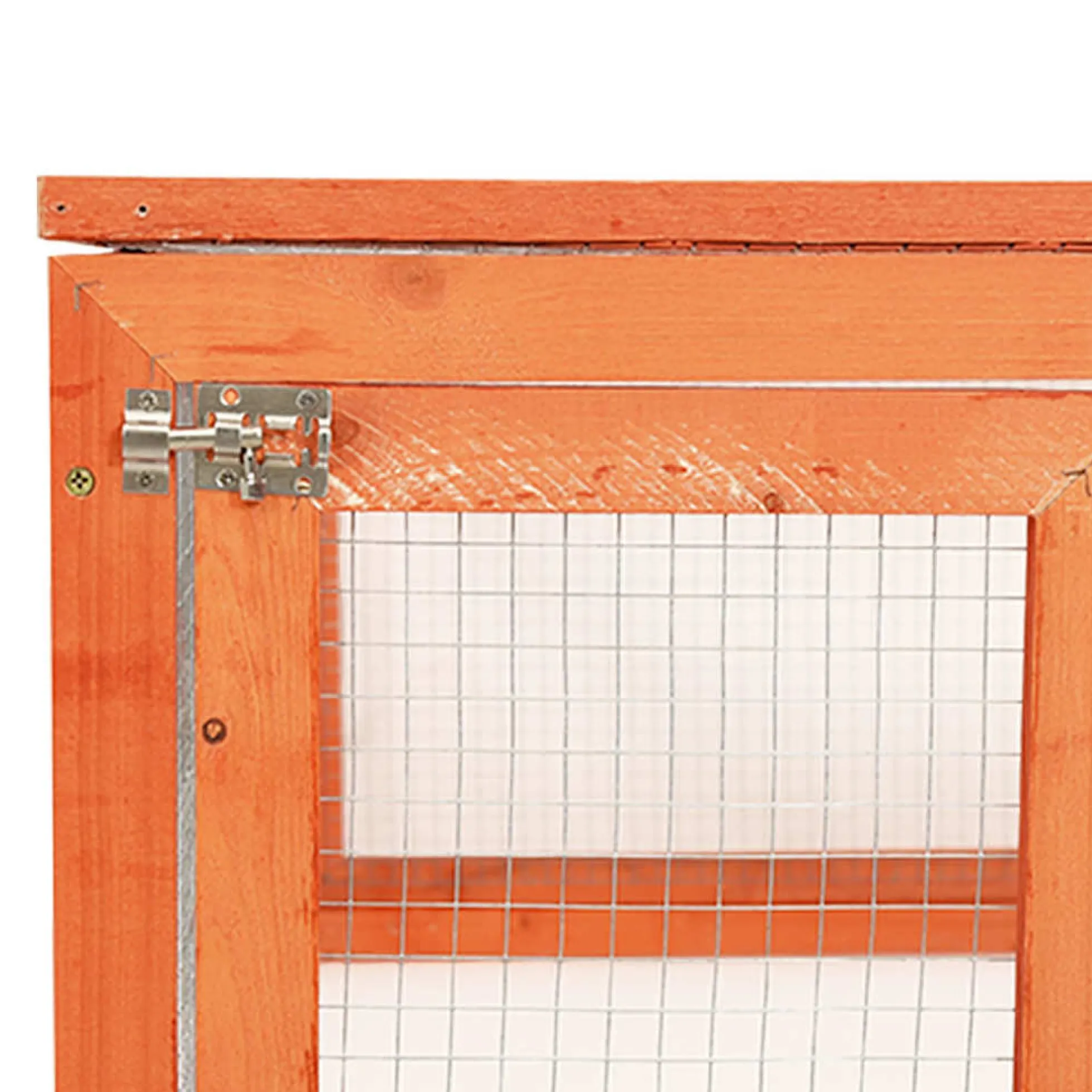 Conejera De Madera Maciza De Abeto 183x90x46,5 Cm