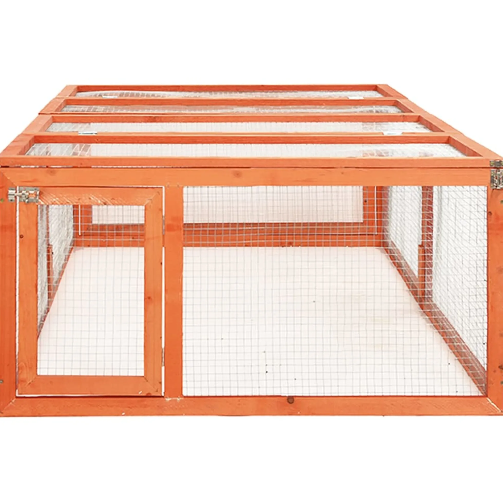 Conejera De Madera Maciza De Abeto 183x90x46,5 Cm