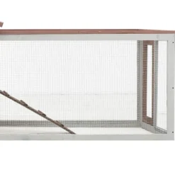 Conejera Madera Maciza Pino Y Abeto Color Moca 310x70x87 Cm