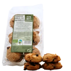Cookies ecológicas de espelta con frutos rojos 220 g