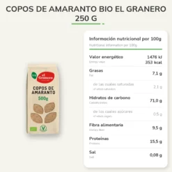Copos de Amaranto Bio El Granero 250 g